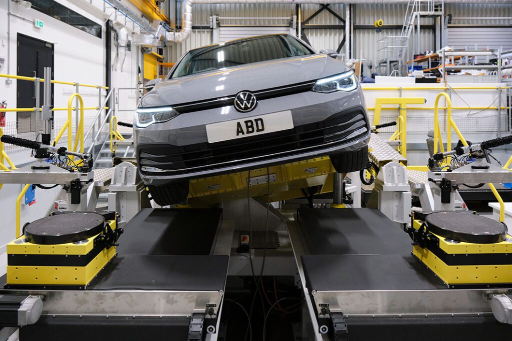 CoG and MoI test equipment AB Dynamics